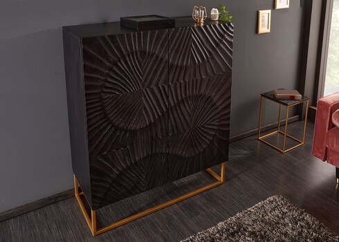 Kummut SCORPION tumepruun, 100x45xH120 cm