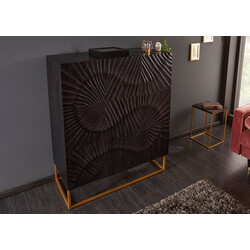 Kummut SCORPION tumepruun, 100x45xH120 cm