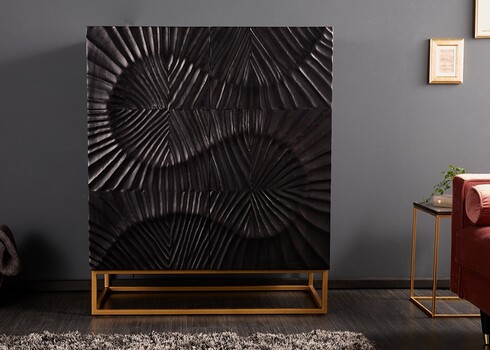 Kummut SCORPION tumepruun, 100x45xH120 cm