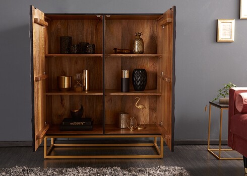 Kummut SCORPION tumepruun, 100x45xH120 cm