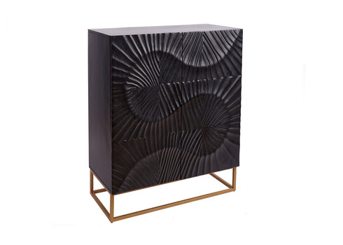 Kummut SCORPION tumepruun, 100x45xH120 cm