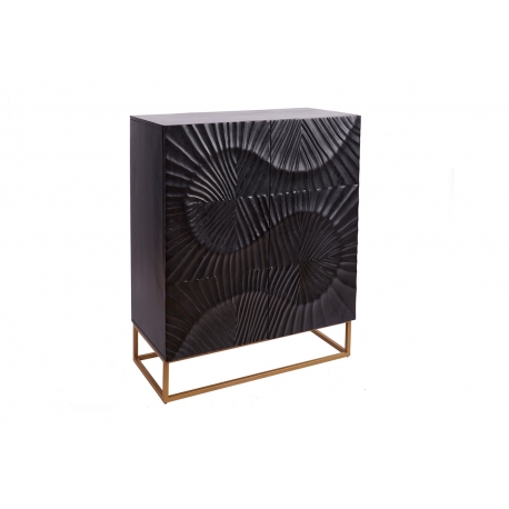 Kummut SCORPION tumepruun, 100x45xH120 cm