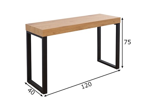 Kirjutuslaud VISION tamm, 120x40xH70 cm