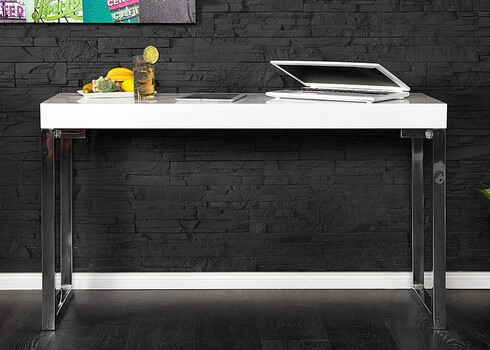 Kirjutuslaud VISION valge läige, 120x40xH70 cm