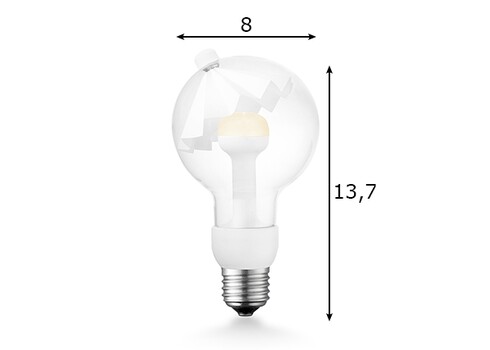 LED lamp MOVE ME umbrella valge, 3W, E27, 2700K