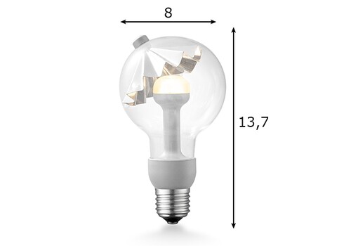 LED lamp MOVE ME umbrella hõbe, 3W, E27, 2700K