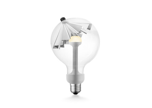 LED lamp MOVE ME umbrella hõbe, 5.5W, E27, 2700K