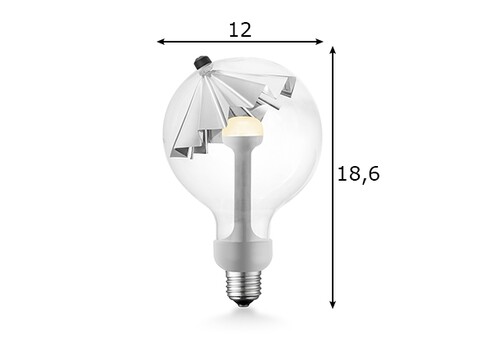 LED lamp MOVE ME umbrella hõbe, 5.5W, E27, 2700K