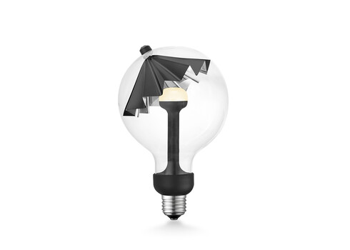 LED lamp MOVE ME umbrella must / hõbe, 5.5W, E27, 2700K