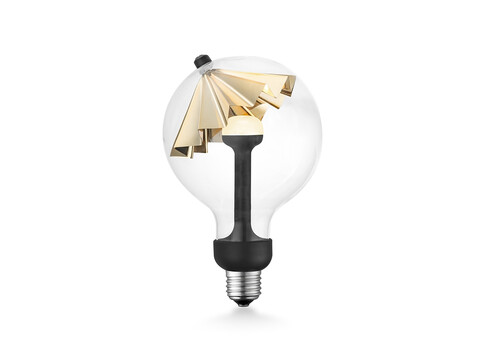 LED lamp MOVE ME umbrella kuldne, 5.5W, E27, 2700K
