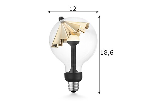 LED lamp MOVE ME umbrella kuldne, 5.5W, E27, 2700K
