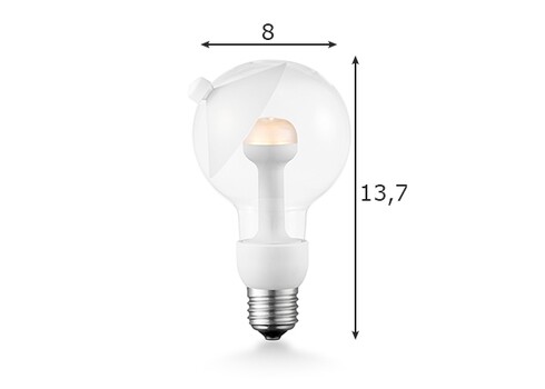 LED lamp MOVE ME cone valge, 3W, E27, 2700K