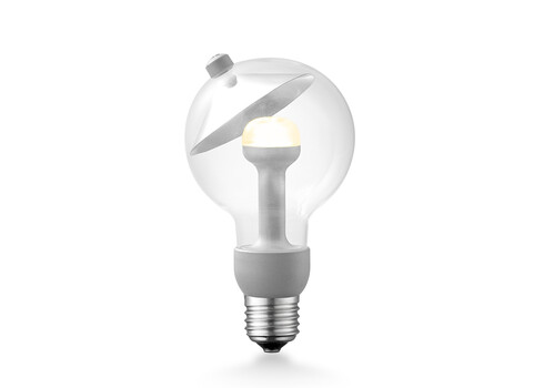 LED lamp MOVE ME cone hõbe, 3W, E27, 2700K