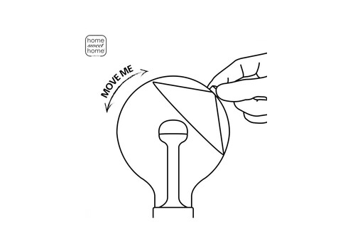 LED lamp MOVE ME cone must / hõbe, 5,5W, E27, 2700K