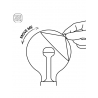 LED lamp MOVE ME cone must / hõbe, 5,5W, E27, 2700K