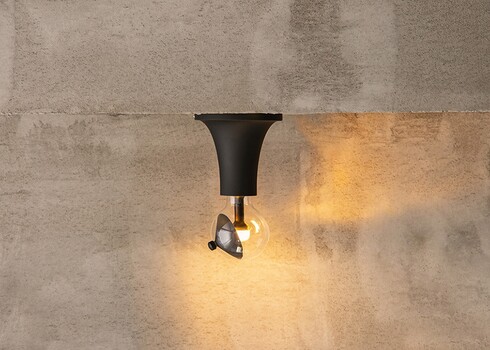 LED lamp MOVE ME cone must / hõbe, 5,5W, E27, 2700K