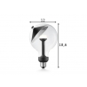 LED lamp MOVE ME cone must / hõbe, 5,5W, E27, 2700K