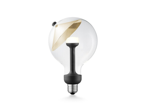 LED lamp MOVE ME cone kuldne, 5,5W, E27, 2700K