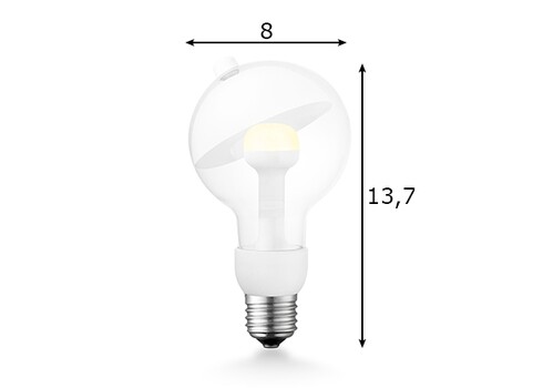 LED lamp MOVE ME sphere valge, 3W, E27, 2700K