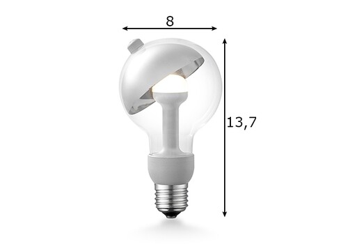LED lamp MOVE ME sphere hõbe, 3W, E27, 2700K