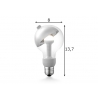 LED lamp MOVE ME sphere hõbe, 3W, E27, 2700K