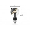 LED lamp MOVE ME sphere must / kuldne, 3W, E27, 2700K