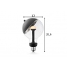LED lamp MOVE ME sphere must / hõbe, 5,5W, E27, 2700K