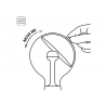 LED lamp MOVE ME sphere must / kuld, 5,5W, E27, 2700K