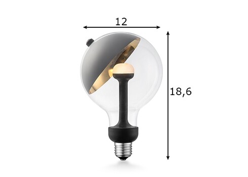 LED lamp MOVE ME sphere must / kuld, 5,5W, E27, 2700K