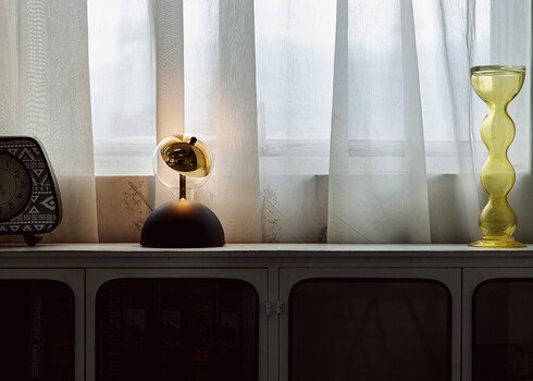 LED lamp MOVE ME sphere kuldne, 5,5W, E27, 2700K