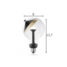 LED lamp MOVE ME cone must / kuldne, 3W, E27, 2700K