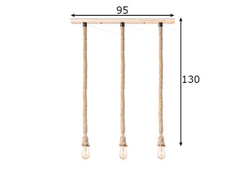 Rippvalgusti LEONARDO beež 95xH115 cm, E27