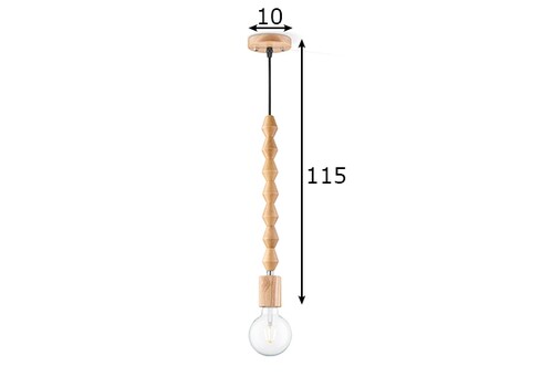 Rippvalgusti DANA beež D10xH115 cm, E27