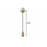 Rippvalgusti VINTAGE pronks D10xH109 cm, E27