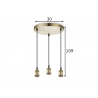 Rippvalgusti VINTAGE pronks D30xH109 cm, E27