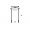 Rippvalgusti VINTAGE matt teras D30xH109 cm, E27