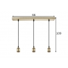 Rippvalgusti VINTAGE pronks 66xH109 cm, E27