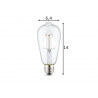 LED lamp DROP klaar, D6,4xH14 cm