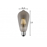 LED lamp DROP suitshall, D6,4xH14 cm