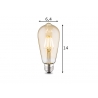 LED lamp DROP merevaik, D6,4xH14 cm, 6W, E27, 2700K