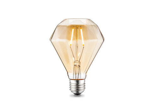 LED lamp DIAMOND merevaik, D11,2xH13,4 cm, 2W, E27, 2700K