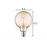 LED lamp GLOBE merevaik, D9,5xH13,5 cm, 4W, E27, 2700K
