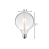 LED lamp CARBON klaar, D12,5xH17 cm, 4W, E27, 3000K