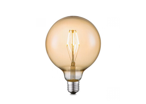 LED lamp CARBON merevaik, D12,5xH17 cm, 4W, E27, 3000K