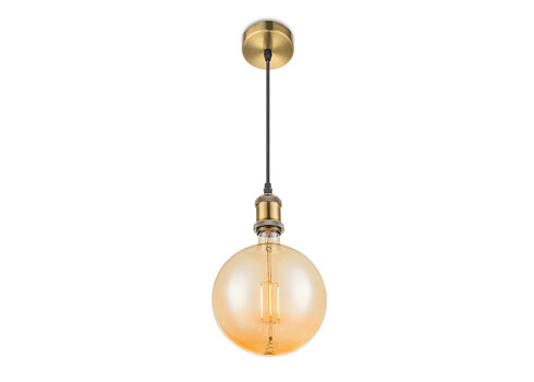 LED lamp CARBON merevaik, D12,5xH17 cm, 4W, E27, 3000K