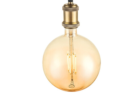 LED lamp CARBON merevaik, D12,5xH17 cm, 4W, E27, 3000K