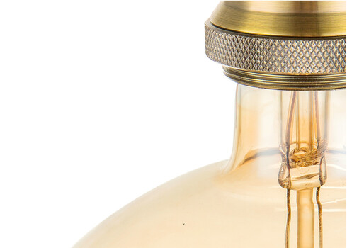 LED lamp CARBON merevaik, D12,5xH17 cm, 4W, E27, 3000K