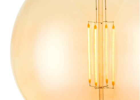 LED lamp CARBON merevaik, D12,5xH17 cm, 4W, E27, 3000K