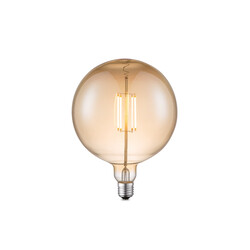 LED lamp CARBON merevaik, D18xH23 cm, 4W, E27, 2700K