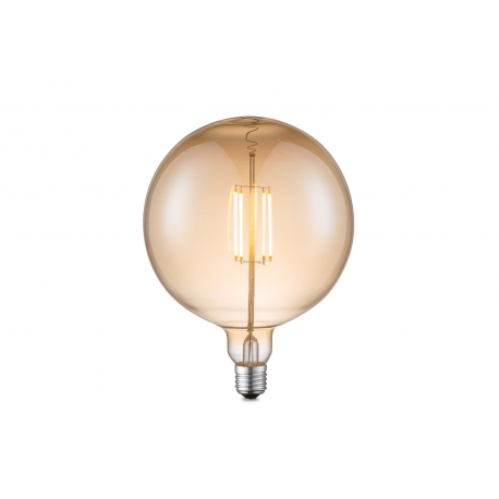 LED lamp CARBON merevaik, D18xH23 cm, 4W, E27, 2700K